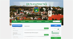 Desktop Screenshot of dunaszekcso.hu